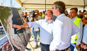 Τα έργα στο νέο λιμάνι Ηγουμενίτσας επιθεώρησε ο Κυριάκος Μητσοτάκης